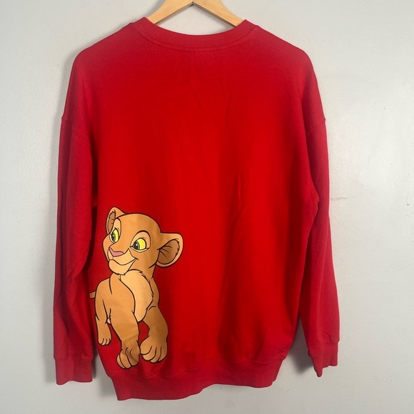 DISNEY DISNEYLAND LION KING SIMBA & NALA CREW NECK SWEATER ADULT small - Picture 8 of 8